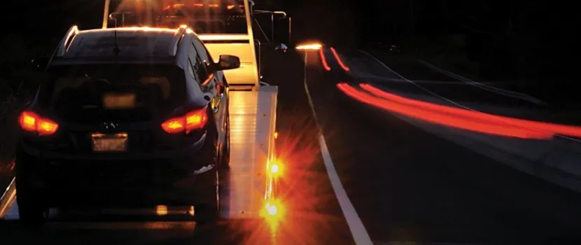 Towing at night
